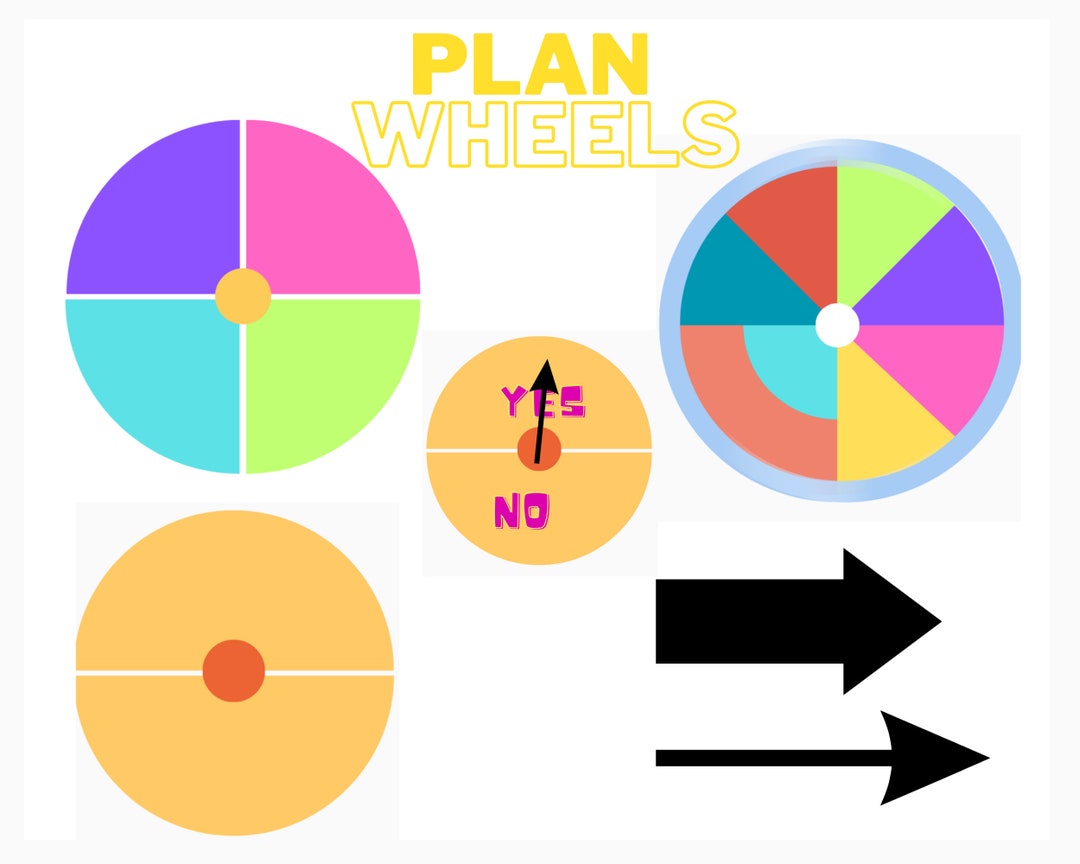 Plan Wheels / Wheels Planner /plan Dart / Funyy Planner Etsy