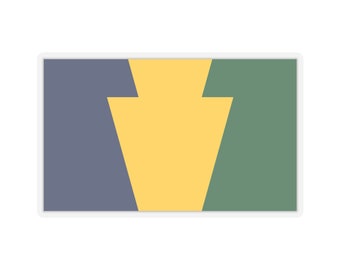 Pennsylvania Keystone Flag Stickers