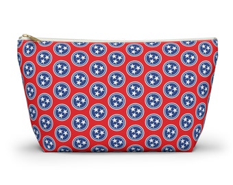 Tri Star Tennessee state flag Accessory Pouch w T-bottom