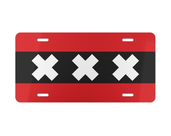 Amsterdam Flag Car custom license  Plate tag