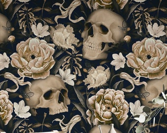 Dark Gothic Floral Wallpaper - Etsy