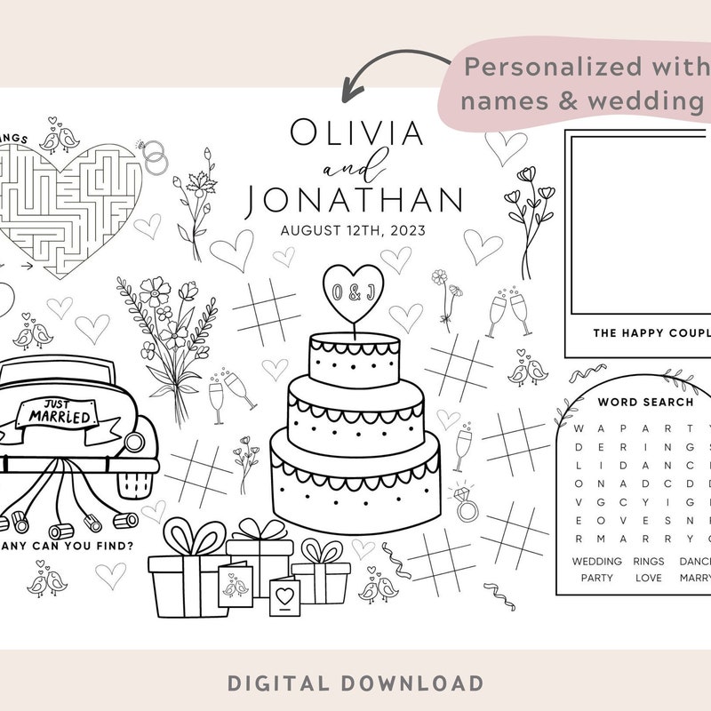 Wedding Placemats - Etsy