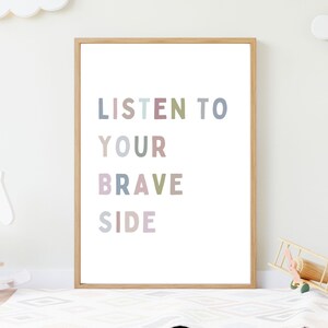 Motivationsposter für Spielzimmer, Klassenzimmer Homeschool. Neutrale Wanddekoration, positive Affirmation, pädagogische Kunst. Sofortiger Download.