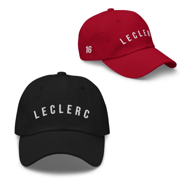 LECLERC Cap - Charles Leclerc 16 - F1 Cap - Formel 1 Geschenk - Einstellbar