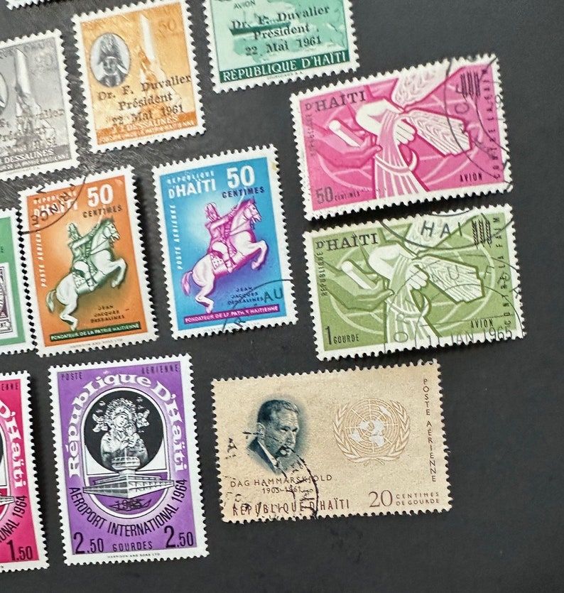 50 Haiti Stamps Used and Unused Issued in the 1960s - Etsy