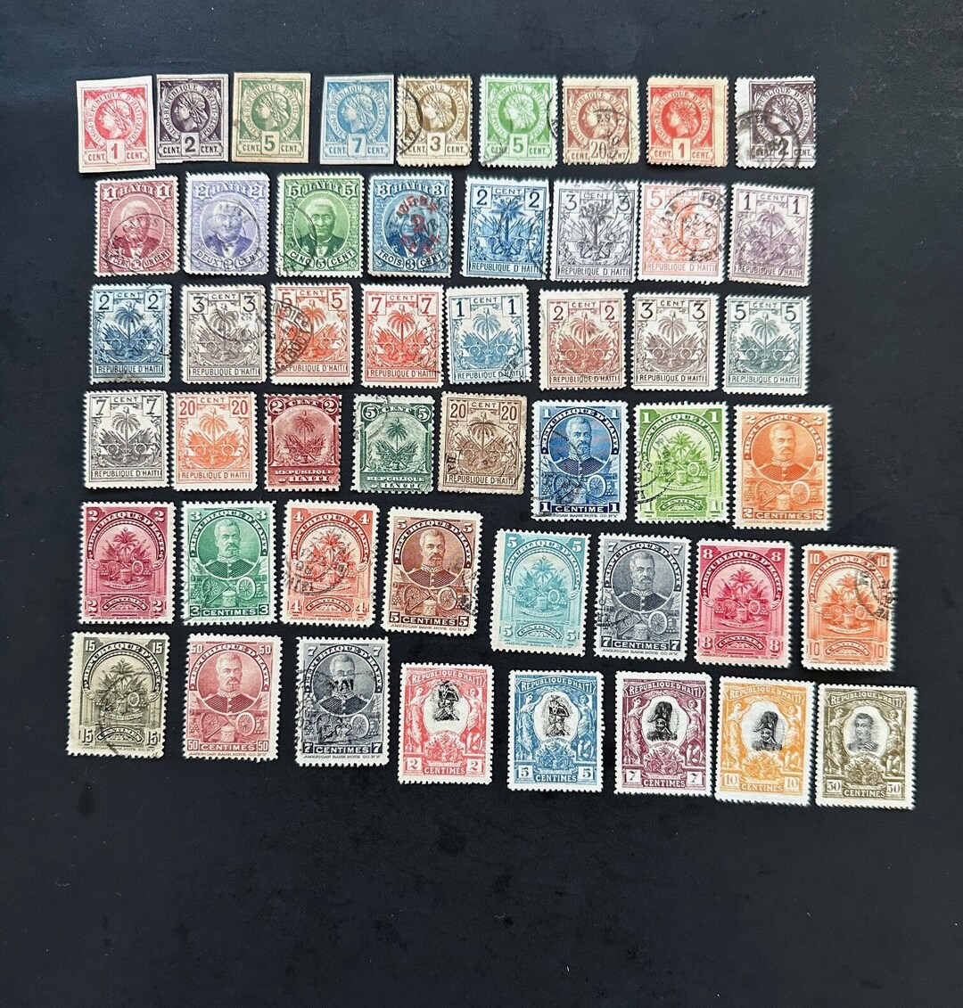48 Haiti 1881 to 1904 Vintage Used Stamps - Etsy