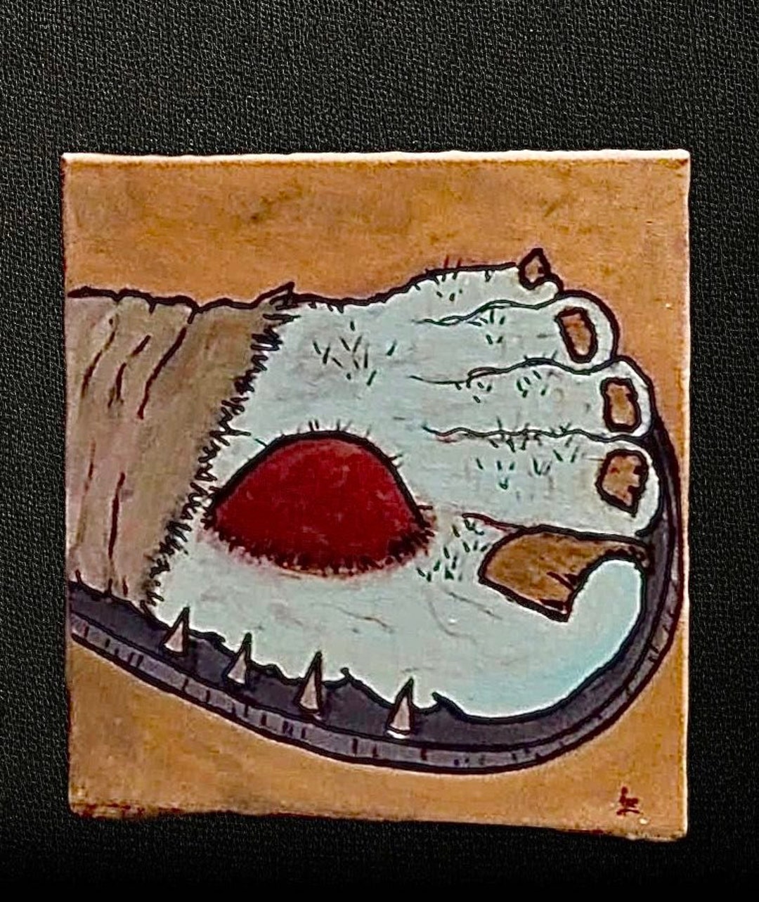 Ren and Stimpy Gross up Art Acrylic Painting Canvas Etsy