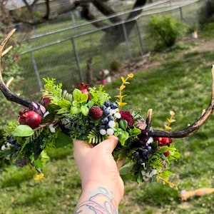 Made to Order - Handcrafted Flower Garland Crown, Artificial Flower Crown, Fairy Crown, Hair Accessory