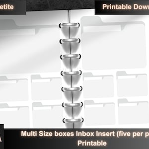 CP Petite / Posta in arrivo di più dimensioni / Download digitale / Modello di elenco di cose da fare con casella vuota / Elenco attività / Foglio di lavoro Brain Dump / Download istantaneo