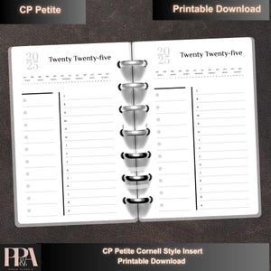 CP Petite / 2025 Senza data Giornaliero / A righe / Inserto CP Petite / PDF / Download immediato