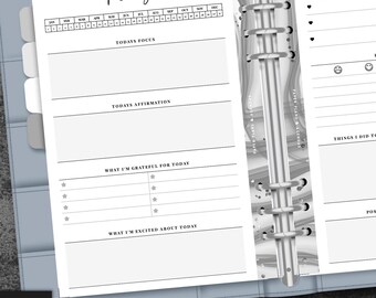 A5 Gratitude Journal: 31 Day Review Planner Insert (PDF)