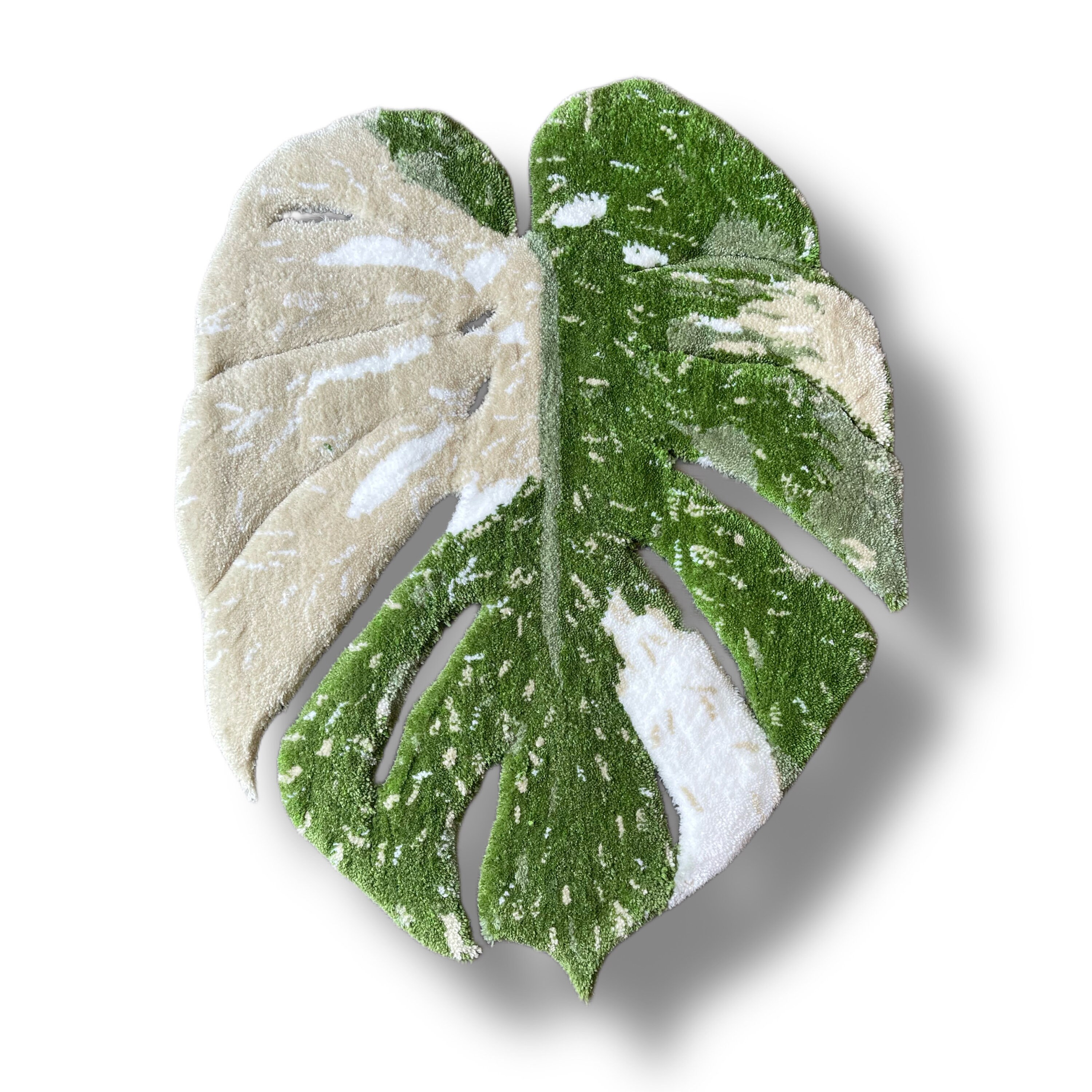 Variegated Monstera Rug Etsy