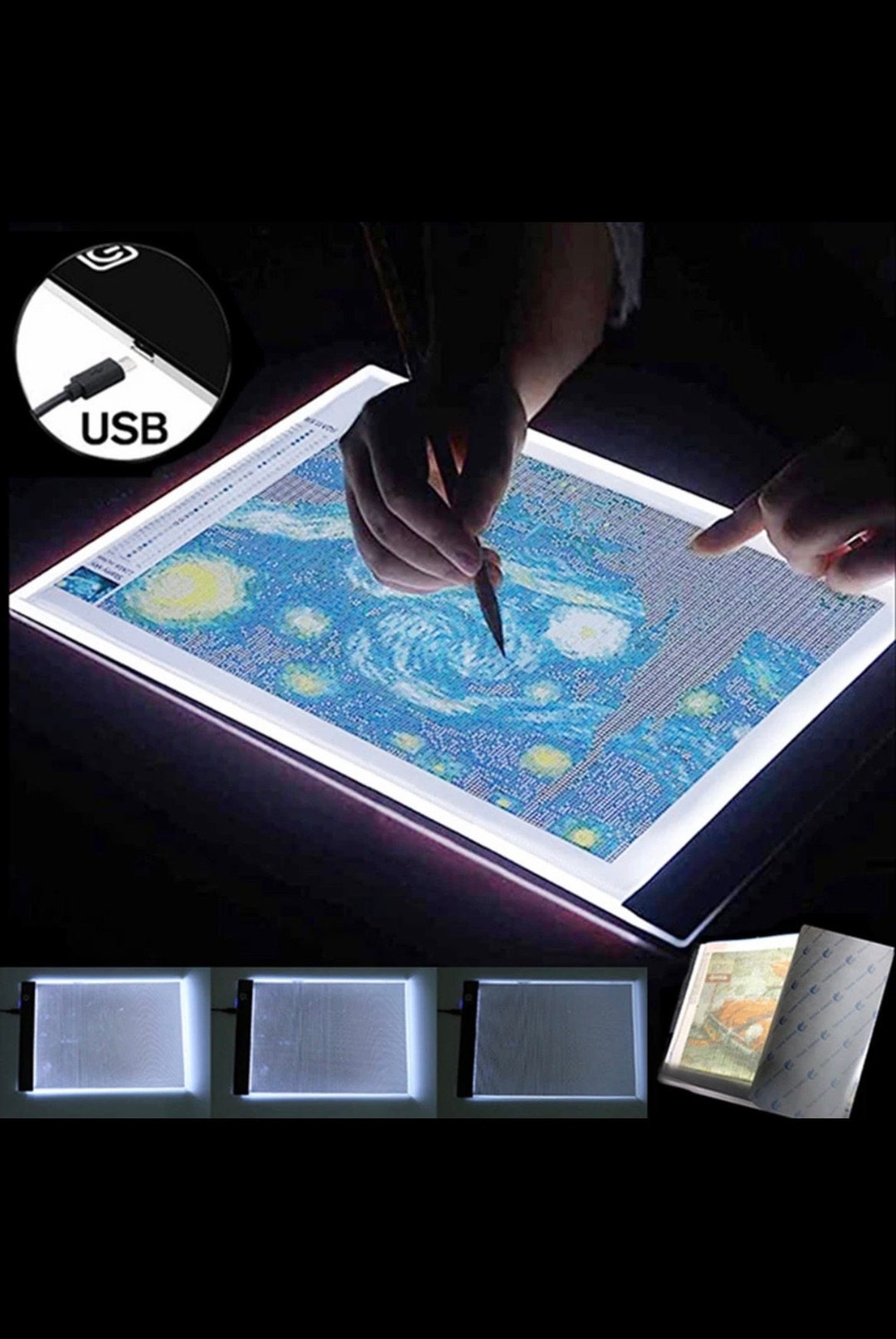 Upgrade Diamond Painting Light Pad A2, Adjusted Dimmable