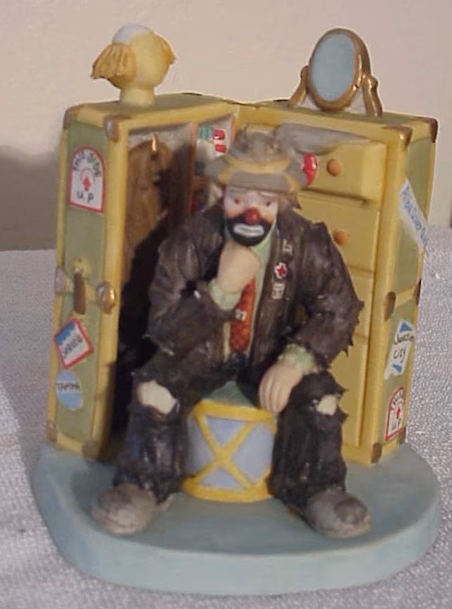 Porcelain Clown Doll Emmett Kelly - Etsy