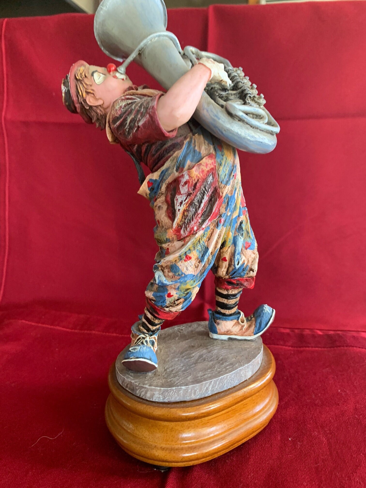 Silver Sitting Clown Statue, D'Argenta, Unique Gifts