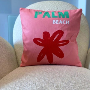 Palm Beach Travel Cushion Cover 40x40 Designer Style Art Decor Pillow Throw Home Gift Interior Pillow Cases Sofa Art