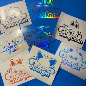 Kpop Decals Stray Kids Skzoo Member 3.5”x3”