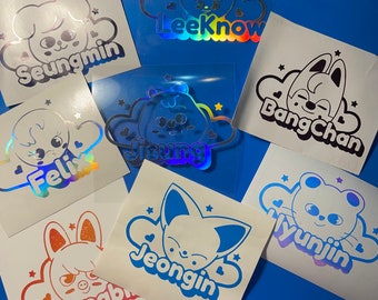 Calcomanías Kpop Stray Kids Skzoo Miembro 3.5"x3"