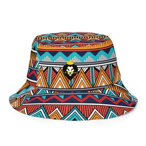 Tribal Mask Ashanti Reversible Bucket Hat