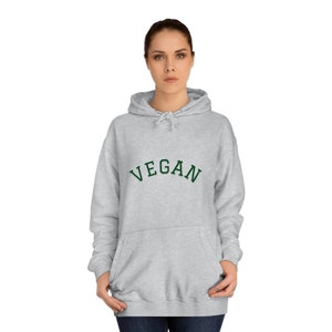 Vegan Hoodie // unisex vegan hooded sweatshirt // vegan jumper // vegan gifts // Vegan Printed Clothes
