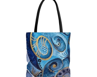 Tote #Bag (AOP) #waveonwave #totebag, #bags, #purses, #totes, Original Artwork, #shoulderbags