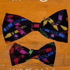 Let&#39;s Color Crayon Bow Tie- Adult, Children, and Infant