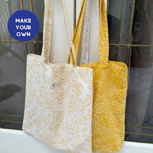 Market bag pattern, tote bag, Bag pattern, PDF pattern, Beginner sewing, fabric bag pattern, upcycled bag,