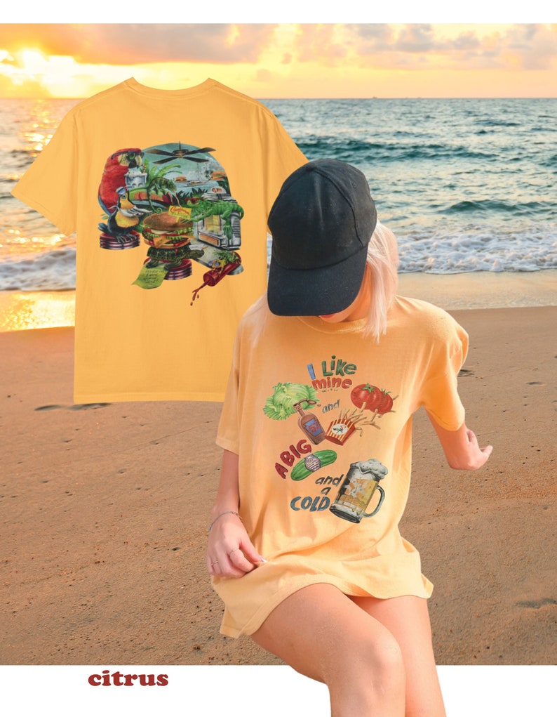 1995 Jimmy Buffet Cheeseburger in Paradise Shirt Unisex Garmentdyed