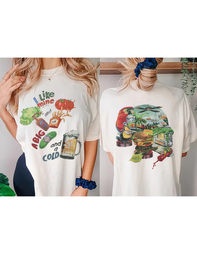 1995 Jimmy Buffet Cheeseburger in Paradise Shirt Unisex Garmentdyed