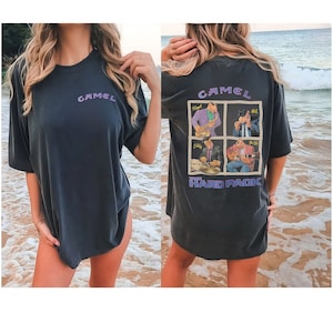 90s Camel The Hard Pack T-shirt | Unisex Garment-Dyed Cigarette Shirt, Joe Camel Promo Tee, Cowboy Apparel, Motorcycle Smoker T Shirt 1990s