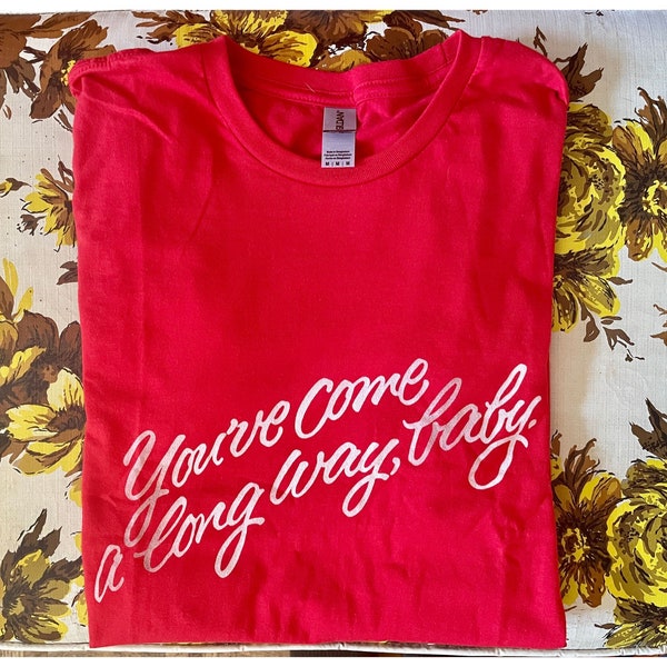 Iconic 80s Virginia Slims Tee | Vintage Inspired Cigarette Shirt, Positive Message | You’ve Come A Long Way, Baby.
