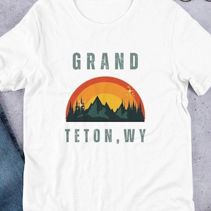 Explore Grand Teton Mountain T-Shirt-Outdoor adventure Tee for Nature Lovers.