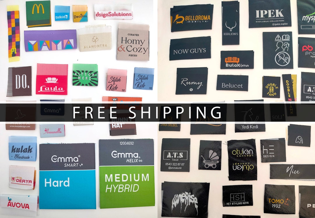 1000 ... Pcs Woven Labels, Woven Label, Basic Name Labels, Custom Woven ...