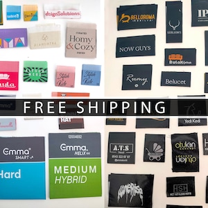 1000 ... pcs woven labels, woven label, basic name labels, custom woven labels, clothing labels,