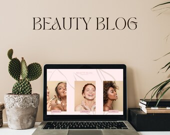 WIX Website Template - Beauty Blog - Website Template - Website Design - Blogger Website - Coaching Website - Ecommerce Store