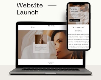 WIX Website Template - Website Template - Website Design - Blogger Website - Minimal Website Template - Coaching Website - E-Commerce Store
