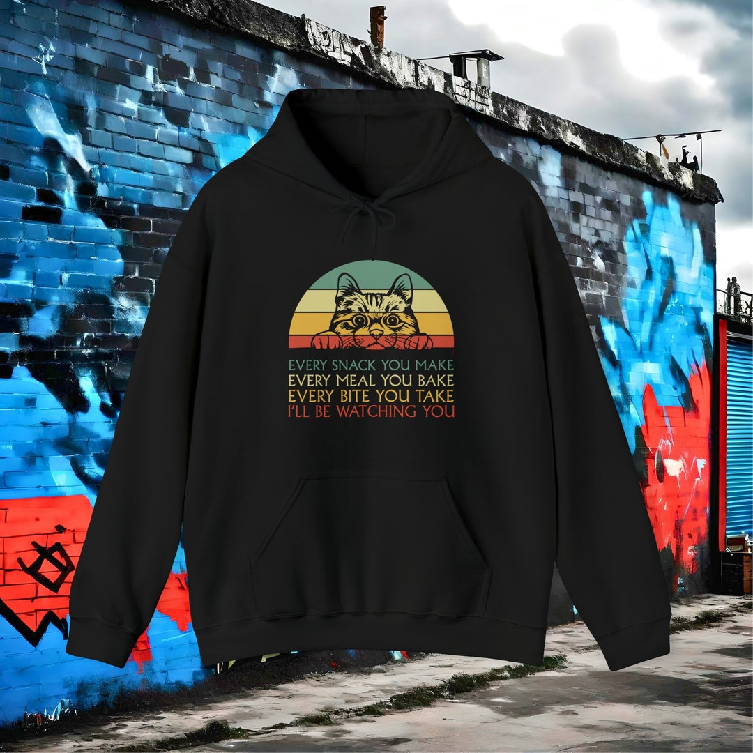 Funny Retro Cat Lover Hoodie Ideal Christmas New Year Unisex Etsy