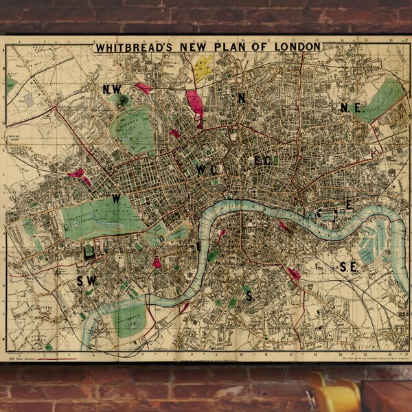 Digital, 1862, London ,Map of London  ,England