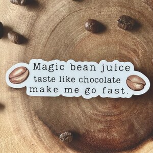 Coffee Bean Sticker/ Funny Coffee Sticker/ I Love Coffee Sticker/ Coffee Lover Sticker/ Sticker for Coffee Lover/ Coffee Stickers