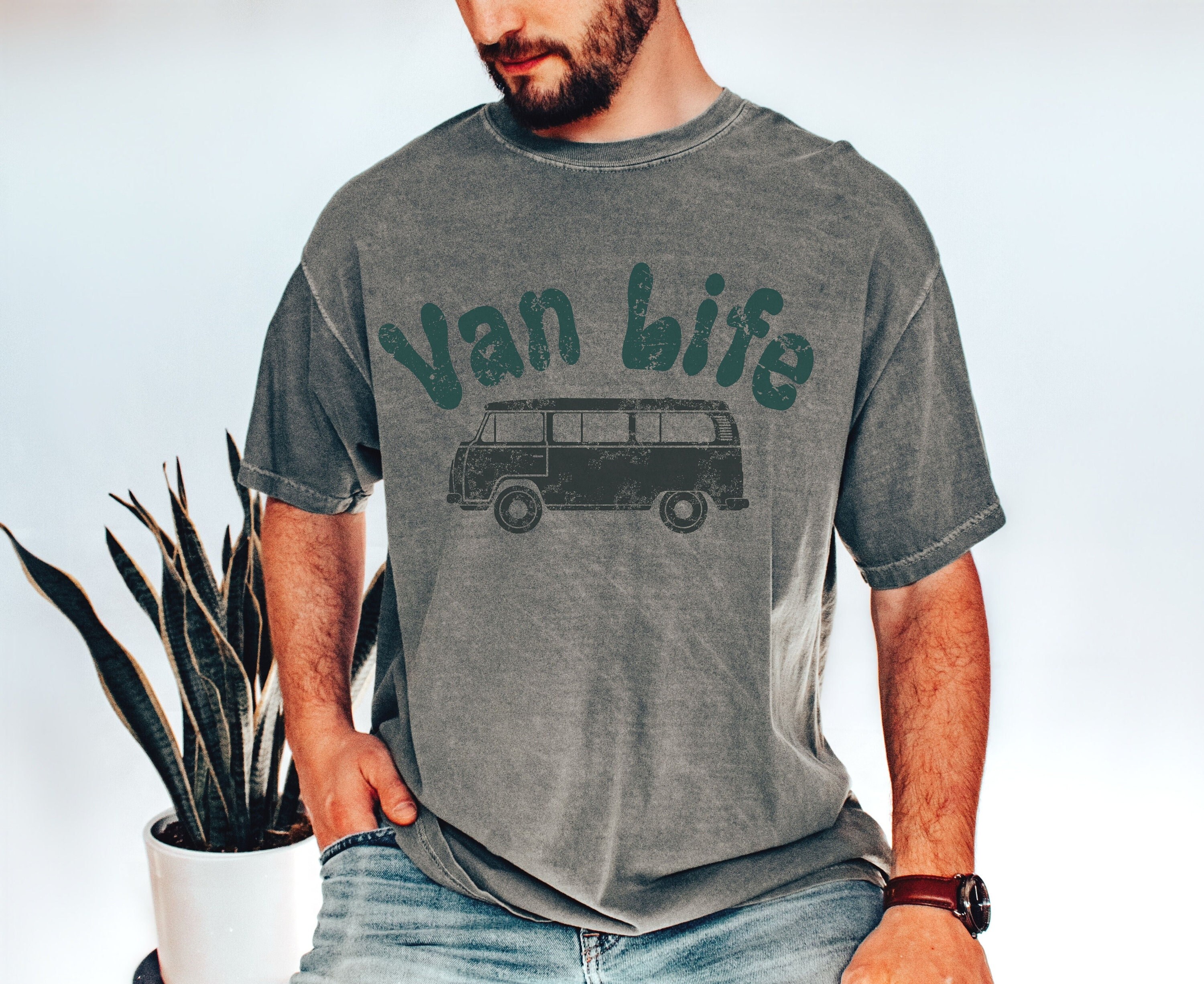 Living In A Van Down By The River L Nomad Road Trip Travel T-Shirt Living In A Van Down By The River L Nomad Road Trip Travel T-Shirt