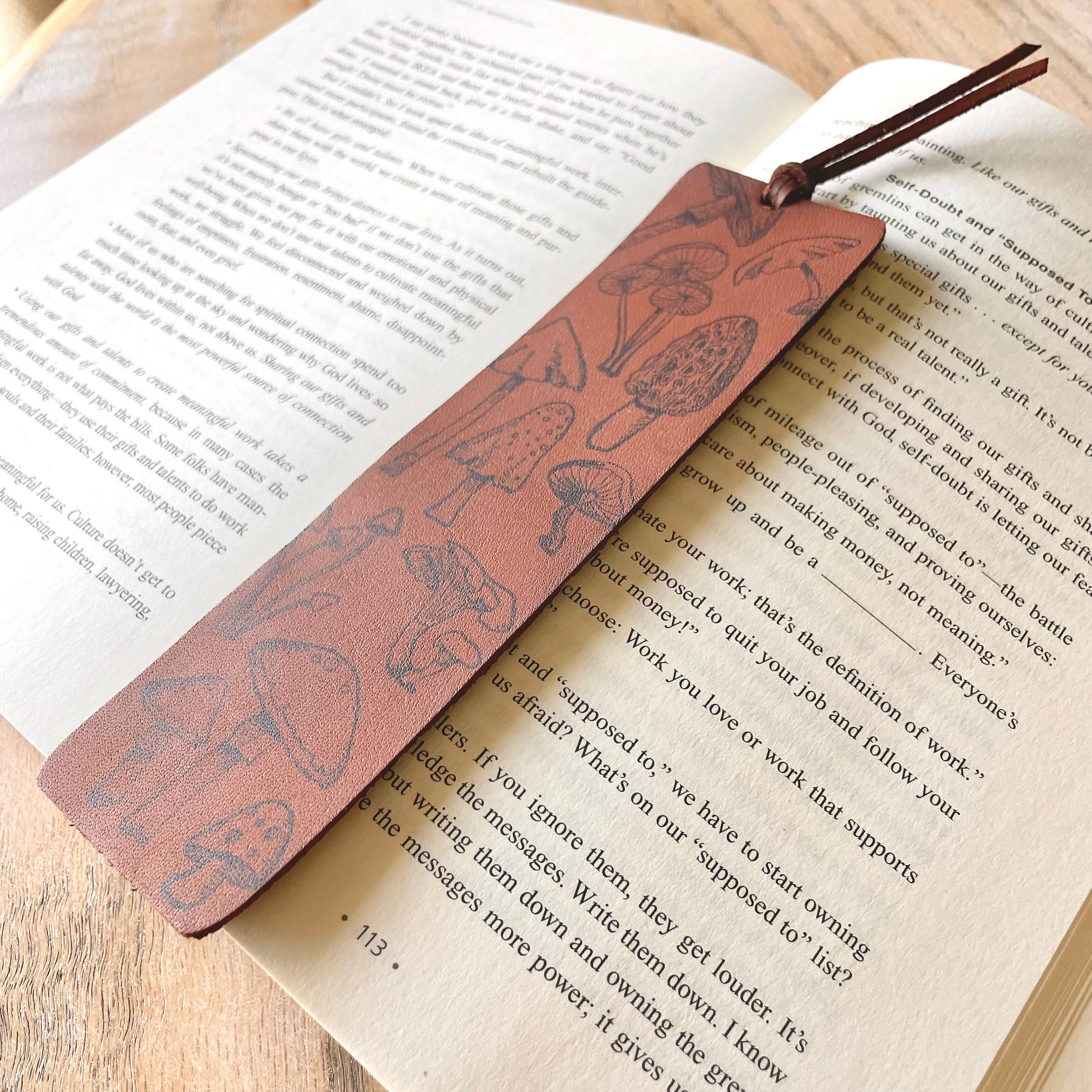 Mushroom Bookmark — Brown Suga Stationery & Design
