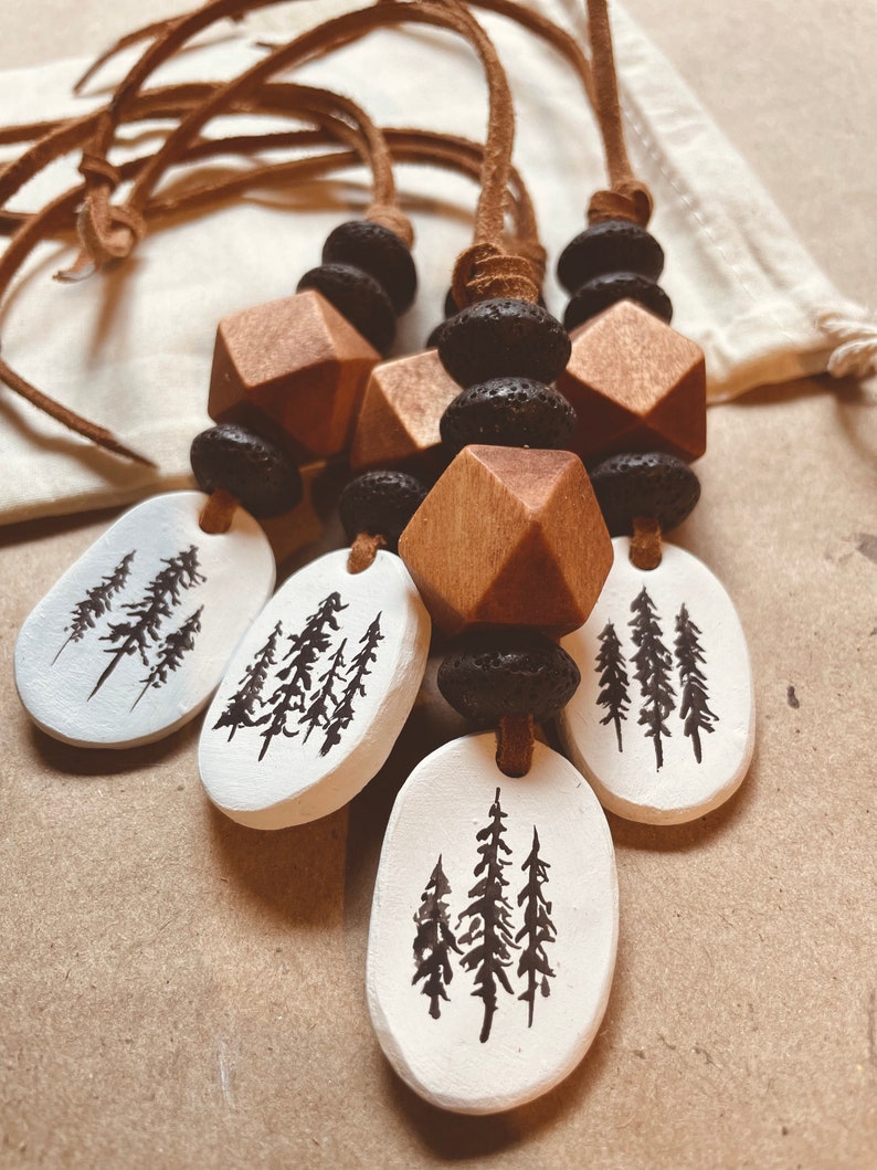 Clay Car Diffuser/ Lava Stone Diffuser/ Essential Oil Diffuser/ Car Air ...