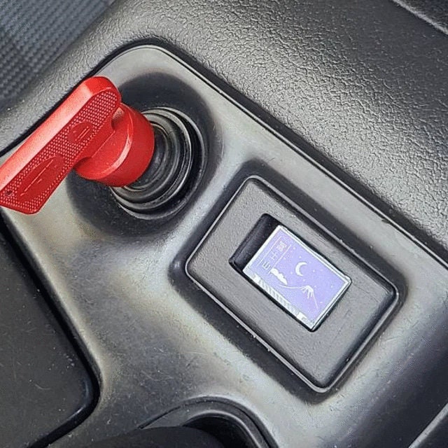 Accendisigari Spina Copertura Tappo per Automobile Camion Rosso Nero (3