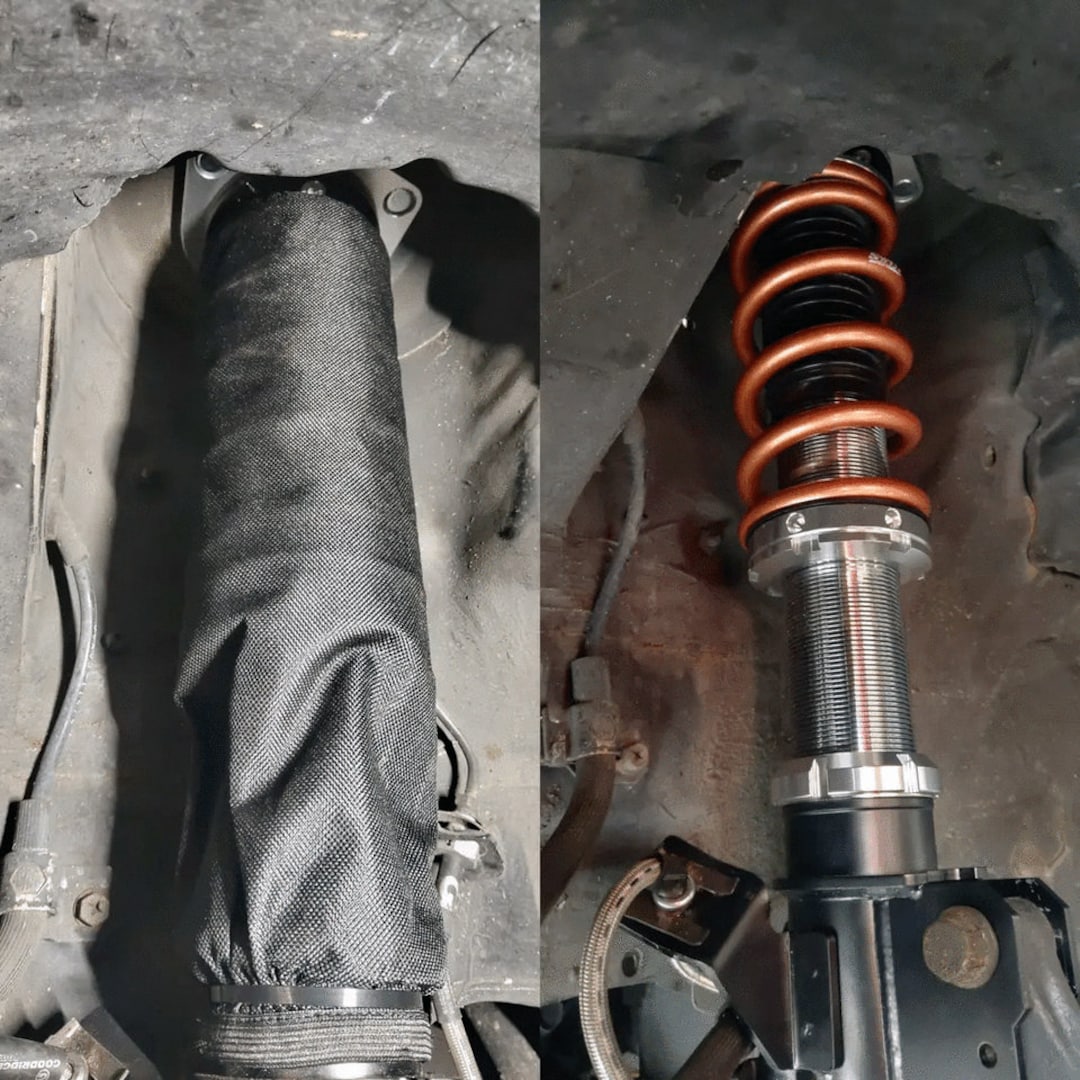Coilover Protection Sleeves | Suspension Covers for Rust Prevention ...