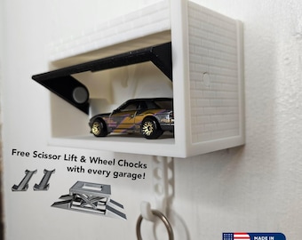Hot Wheels / Matchbox Car Garage Key Hanger || Automotive Decor Organizer || Personalize