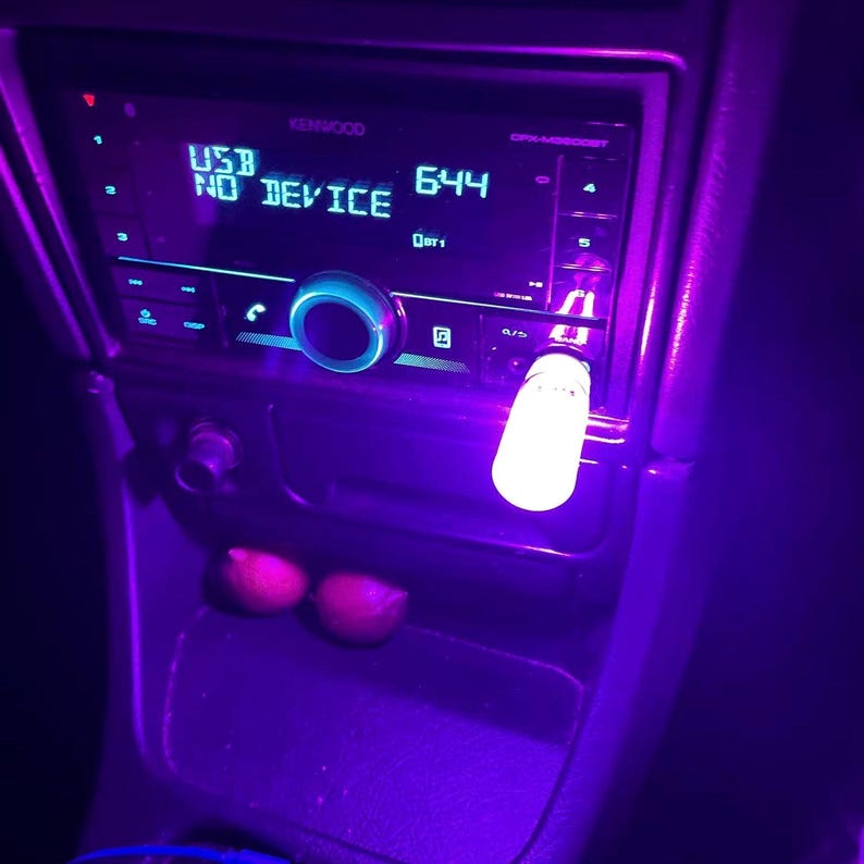 JDM Car Interior LED Light USB Touch Control | Ambient Mood Accent Lamp Tuner Accessory image 1