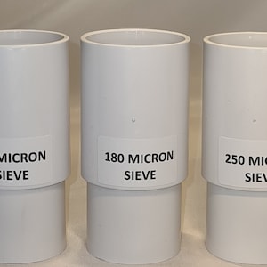 Zestaw sit nylonowych o oczkach 90, 180 i 250 mikronów, składanych