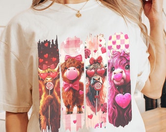 Valentines Day Cow Shirt, Cute Cow Tee, Cowgirl T Shirt, Little Cow T-Shirt, Western Shirt, Cowgirl Gift, Country Tee, Farm Shirt, Cow Top