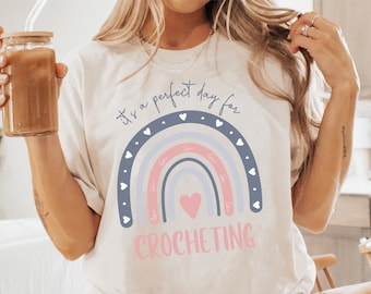 Crocheting Shirt, Crochet Hook Tee, Crochet Lover Shirt, Crocheting T Shirt, Crochet Mom T-Shirt, Crafter Mom Shirt, Crochet Tshirt Gift