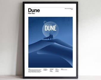 Dune Poster Sci-fi Art Print, Frank Herbert Inspired, Movie ...